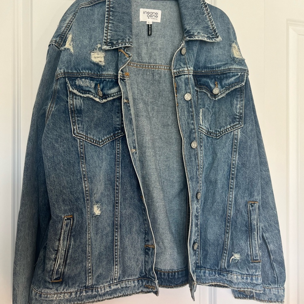 Distressed Denim Jacket